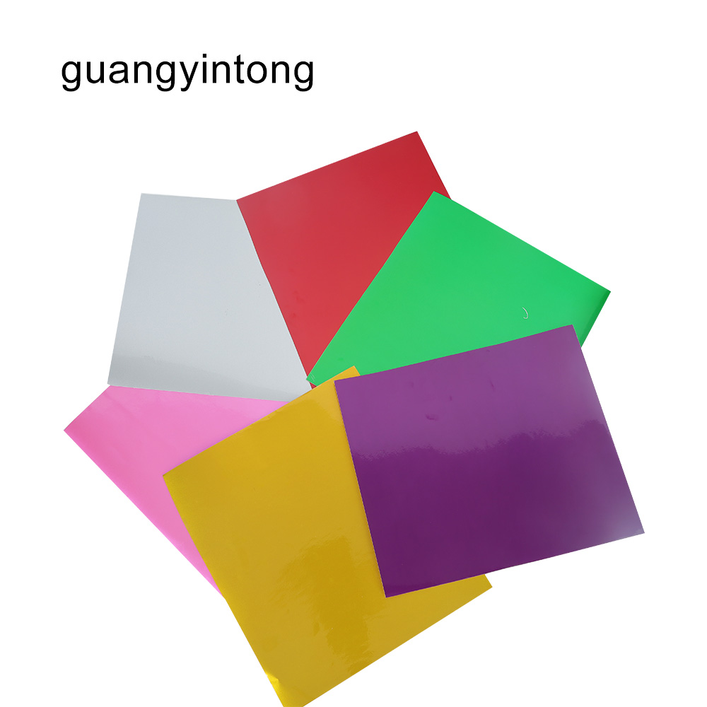 Glossy self adhesive vinyl for cups