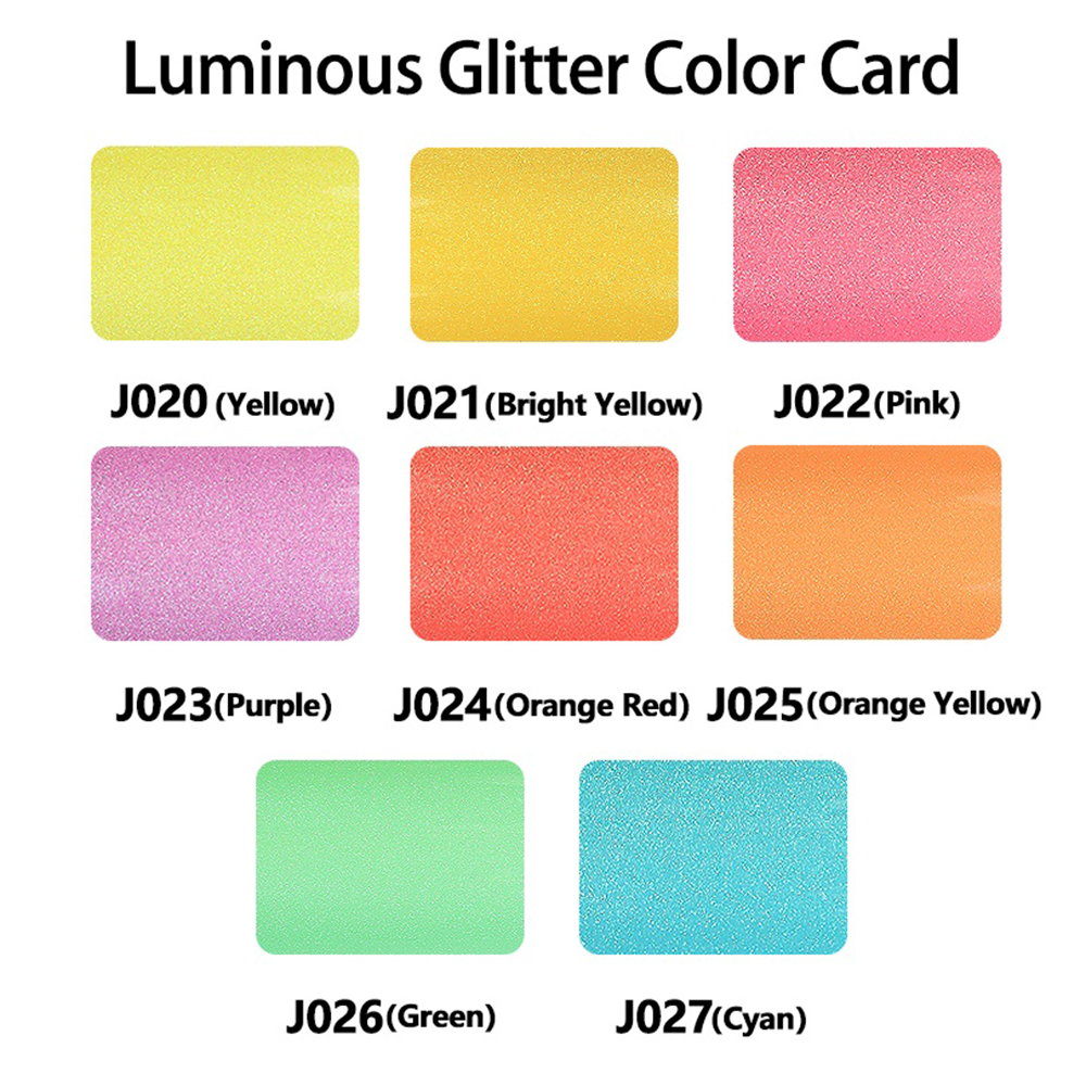 PU luminous glitter HTV for shirts 61cm*25m