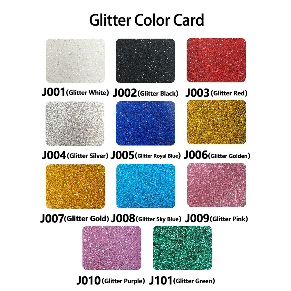 PU metallic black glitter HTV 30.5cm*25cm