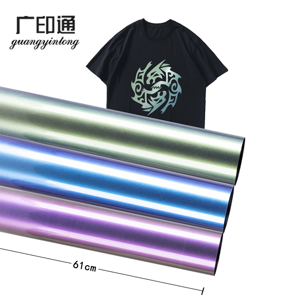 PU chameleon heat transfer vinyl roll 61cm*25m