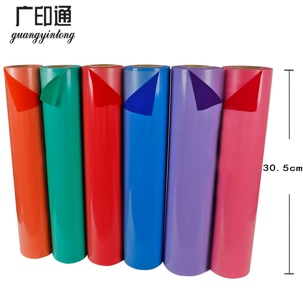 PU flock heat transfer vinyl roll 30.5cm*25m